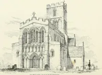 An illustration from Parish churches; being perspective views of English ecclesiastical structures: accompanied by plans drawn to a uniform scale, and letter-press descriptions (1851)