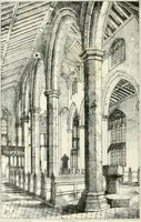 An illustration from Parish churches; being perspective views of English ecclesiastical structures: accompanied by plans drawn to a uniform scale, and letter-press descriptions (1851)