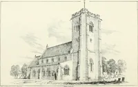 An illustration from Parish churches; being perspective views of English ecclesiastical structures: accompanied by plans drawn to a uniform scale, and letter-press descriptions (1851)