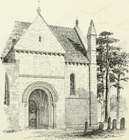 An illustration from Parish churches; being perspective views of English ecclesiastical structures: accompanied by plans drawn to a uniform scale, and letter-press descriptions (1851)