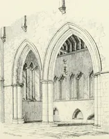 An illustration from Parish churches; being perspective views of English ecclesiastical structures: accompanied by plans drawn to a uniform scale, and letter-press descriptions (1851)