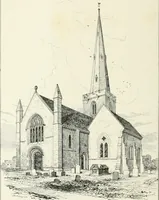 An illustration from Parish churches; being perspective views of English ecclesiastical structures: accompanied by plans drawn to a uniform scale, and letter-press descriptions (1851)