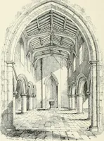 An illustration from Parish churches; being perspective views of English ecclesiastical structures: accompanied by plans drawn to a uniform scale, and letter-press descriptions (1851)