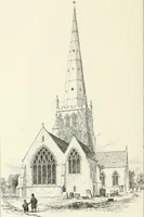 An illustration from Parish churches; being perspective views of English ecclesiastical structures: accompanied by plans drawn to a uniform scale, and letter-press descriptions (1851)