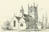 An illustration from Parish churches; being perspective views of English ecclesiastical structures: accompanied by plans drawn to a uniform scale, and letter-press descriptions (1851)