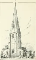 An illustration from Parish churches; being perspective views of English ecclesiastical structures: accompanied by plans drawn to a uniform scale, and letter-press descriptions (1851)