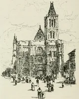 An illustration from Paris and its story, by T. Okey; illustrated by Katherine Kimball & O. F. M. Ward (1904)