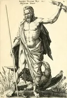 An illustration from Parnassvs cum imaginibus mvsarvm deorumq[ue] praesidum Hippocrenes : omnia depicta sunt, & distichis latinis illustrata (1601)