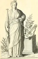 An illustration from Parnassvs cum imaginibus mvsarvm deorumq[ue] praesidum Hippocrenes : omnia depicta sunt, & distichis latinis illustrata (1601)