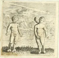 An illustration from Parnassvs cum imaginibus mvsarvm deorumq[ue] praesidum Hippocrenes : omnia depicta sunt, & distichis latinis illustrata (1601)
