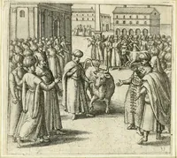 Picture 39 of 49 from Parnassvs cum imaginibus mvsarvm deorumq[ue] praesidum Hippocrenes : omnia depicta sunt, & distichis latinis illustrata (1601), leaf 79