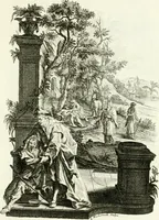 An illustration from Pars I. des berühmten italiänische[n] Ritters Caesaris Ripae, allerley Künsten und Wissenschafften dienlicher Sinnbildern und Gedancken : welchen jedesmahlen eine hierzu taugliche Historia oder Gleichnis beÿgefüget (1758)