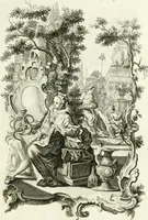 An illustration from Pars I. des berühmten italiänische[n] Ritters Caesaris Ripae, allerley Künsten und Wissenschafften dienlicher Sinnbildern und Gedancken : welchen jedesmahlen eine hierzu taugliche Historia oder Gleichnis beÿgefüget (1758)