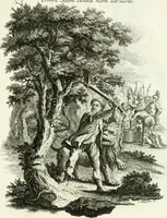 An illustration from Pars I. des berühmten italiänische[n] Ritters Caesaris Ripae, allerley Künsten und Wissenschafften dienlicher Sinnbildern und Gedancken : welchen jedesmahlen eine hierzu taugliche Historia oder Gleichnis beÿgefüget (1758)