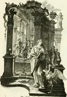 Picture 54 of 208 from Pars I. des berühmten italiänische[n] Ritters Caesaris Ripae, allerley Künsten und Wissenschafften dienlicher Sinnbildern und Gedancken : welchen jedesmahlen eine hierzu taugliche Historia oder Gleichnis beÿgefüget (1758), leaf 114