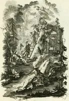 An illustration from Pars I. des berühmten italiänische[n] Ritters Caesaris Ripae, allerley Künsten und Wissenschafften dienlicher Sinnbildern und Gedancken : welchen jedesmahlen eine hierzu taugliche Historia oder Gleichnis beÿgefüget (1758)