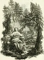 An illustration from Pars I. des berühmten italiänische[n] Ritters Caesaris Ripae, allerley Künsten und Wissenschafften dienlicher Sinnbildern und Gedancken : welchen jedesmahlen eine hierzu taugliche Historia oder Gleichnis beÿgefüget (1758)