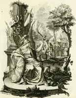 An illustration from Pars I. des berühmten italiänische[n] Ritters Caesaris Ripae, allerley Künsten und Wissenschafften dienlicher Sinnbildern und Gedancken : welchen jedesmahlen eine hierzu taugliche Historia oder Gleichnis beÿgefüget (1758)