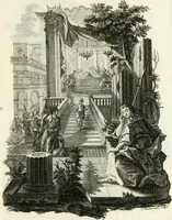 An illustration from Pars I. des berühmten italiänische[n] Ritters Caesaris Ripae, allerley Künsten und Wissenschafften dienlicher Sinnbildern und Gedancken : welchen jedesmahlen eine hierzu taugliche Historia oder Gleichnis beÿgefüget (1758)