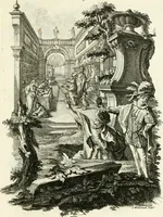 An illustration from Pars I. des berühmten italiänische[n] Ritters Caesaris Ripae, allerley Künsten und Wissenschafften dienlicher Sinnbildern und Gedancken : welchen jedesmahlen eine hierzu taugliche Historia oder Gleichnis beÿgefüget (1758)