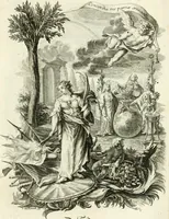 An illustration from Pars I. des berühmten italiänische[n] Ritters Caesaris Ripae, allerley Künsten und Wissenschafften dienlicher Sinnbildern und Gedancken : welchen jedesmahlen eine hierzu taugliche Historia oder Gleichnis beÿgefüget (1758)
