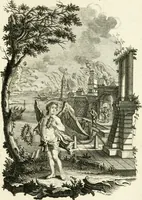 Picture 84 of 208 from Pars I. des berühmten italiänische[n] Ritters Caesaris Ripae, allerley Künsten und Wissenschafften dienlicher Sinnbildern und Gedancken : welchen jedesmahlen eine hierzu taugliche Historia oder Gleichnis beÿgefüget (1758), leaf 176