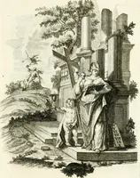An illustration from Pars I. des berühmten italiänische[n] Ritters Caesaris Ripae, allerley Künsten und Wissenschafften dienlicher Sinnbildern und Gedancken : welchen jedesmahlen eine hierzu taugliche Historia oder Gleichnis beÿgefüget (1758)