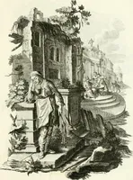 Picture 97 of 208 from Pars I. des berühmten italiänische[n] Ritters Caesaris Ripae, allerley Künsten und Wissenschafften dienlicher Sinnbildern und Gedancken : welchen jedesmahlen eine hierzu taugliche Historia oder Gleichnis beÿgefüget (1758), leaf 204