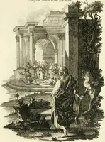 An illustration from Pars I. des berühmten italiänische[n] Ritters Caesaris Ripae, allerley Künsten und Wissenschafften dienlicher Sinnbildern und Gedancken : welchen jedesmahlen eine hierzu taugliche Historia oder Gleichnis beÿgefüget (1758)