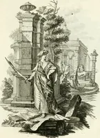 An illustration from Pars I. des berühmten italiänische[n] Ritters Caesaris Ripae, allerley Künsten und Wissenschafften dienlicher Sinnbildern und Gedancken : welchen jedesmahlen eine hierzu taugliche Historia oder Gleichnis beÿgefüget (1758)