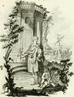 An illustration from Pars I. des berühmten italiänische[n] Ritters Caesaris Ripae, allerley Künsten und Wissenschafften dienlicher Sinnbildern und Gedancken : welchen jedesmahlen eine hierzu taugliche Historia oder Gleichnis beÿgefüget (1758)