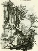 An illustration from Pars I. des berühmten italiänische[n] Ritters Caesaris Ripae, allerley Künsten und Wissenschafften dienlicher Sinnbildern und Gedancken : welchen jedesmahlen eine hierzu taugliche Historia oder Gleichnis beÿgefüget (1758)