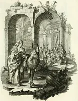 An illustration from Pars I. des berühmten italiänische[n] Ritters Caesaris Ripae, allerley Künsten und Wissenschafften dienlicher Sinnbildern und Gedancken : welchen jedesmahlen eine hierzu taugliche Historia oder Gleichnis beÿgefüget (1758)
