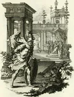 An illustration from Pars I. des berühmten italiänische[n] Ritters Caesaris Ripae, allerley Künsten und Wissenschafften dienlicher Sinnbildern und Gedancken : welchen jedesmahlen eine hierzu taugliche Historia oder Gleichnis beÿgefüget (1758)