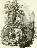 An illustration from Pars I. des berühmten italiänische[n] Ritters Caesaris Ripae, allerley Künsten und Wissenschafften dienlicher Sinnbildern und Gedancken : welchen jedesmahlen eine hierzu taugliche Historia oder Gleichnis beÿgefüget (1758)