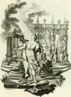 An illustration from Pars I. des berühmten italiänische[n] Ritters Caesaris Ripae, allerley Künsten und Wissenschafften dienlicher Sinnbildern und Gedancken : welchen jedesmahlen eine hierzu taugliche Historia oder Gleichnis beÿgefüget (1758)