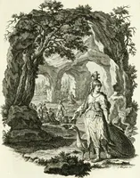 An illustration from Pars I. des berühmten italiänische[n] Ritters Caesaris Ripae, allerley Künsten und Wissenschafften dienlicher Sinnbildern und Gedancken : welchen jedesmahlen eine hierzu taugliche Historia oder Gleichnis beÿgefüget (1758)
