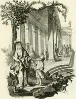An illustration from Pars I. des berühmten italiänische[n] Ritters Caesaris Ripae, allerley Künsten und Wissenschafften dienlicher Sinnbildern und Gedancken : welchen jedesmahlen eine hierzu taugliche Historia oder Gleichnis beÿgefüget (1758)