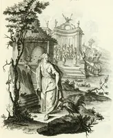 Picture 153 of 208 from Pars I. des berühmten italiänische[n] Ritters Caesaris Ripae, allerley Künsten und Wissenschafften dienlicher Sinnbildern und Gedancken : welchen jedesmahlen eine hierzu taugliche Historia oder Gleichnis beÿgefüget (1758), leaf 326