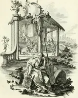 An illustration from Pars I. des berühmten italiänische[n] Ritters Caesaris Ripae, allerley Künsten und Wissenschafften dienlicher Sinnbildern und Gedancken : welchen jedesmahlen eine hierzu taugliche Historia oder Gleichnis beÿgefüget (1758)