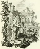 Picture 157 of 208 from Pars I. des berühmten italiänische[n] Ritters Caesaris Ripae, allerley Künsten und Wissenschafften dienlicher Sinnbildern und Gedancken : welchen jedesmahlen eine hierzu taugliche Historia oder Gleichnis beÿgefüget (1758), leaf 334