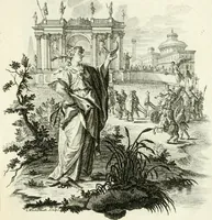 Picture 159 of 208 from Pars I. des berühmten italiänische[n] Ritters Caesaris Ripae, allerley Künsten und Wissenschafften dienlicher Sinnbildern und Gedancken : welchen jedesmahlen eine hierzu taugliche Historia oder Gleichnis beÿgefüget (1758), leaf 338