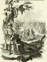 An illustration from Pars I. des berühmten italiänische[n] Ritters Caesaris Ripae, allerley Künsten und Wissenschafften dienlicher Sinnbildern und Gedancken : welchen jedesmahlen eine hierzu taugliche Historia oder Gleichnis beÿgefüget (1758)