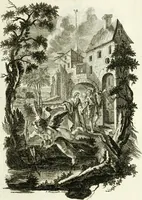 An illustration from Pars I. des berühmten italiänische[n] Ritters Caesaris Ripae, allerley Künsten und Wissenschafften dienlicher Sinnbildern und Gedancken : welchen jedesmahlen eine hierzu taugliche Historia oder Gleichnis beÿgefüget (1758)
