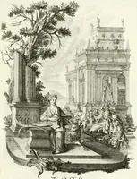 Picture 170 of 208 from Pars I. des berühmten italiänische[n] Ritters Caesaris Ripae, allerley Künsten und Wissenschafften dienlicher Sinnbildern und Gedancken : welchen jedesmahlen eine hierzu taugliche Historia oder Gleichnis beÿgefüget (1758), leaf 360
