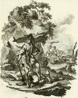 An illustration from Pars I. des berühmten italiänische[n] Ritters Caesaris Ripae, allerley Künsten und Wissenschafften dienlicher Sinnbildern und Gedancken : welchen jedesmahlen eine hierzu taugliche Historia oder Gleichnis beÿgefüget (1758)