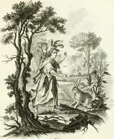 Picture 177 of 208 from Pars I. des berühmten italiänische[n] Ritters Caesaris Ripae, allerley Künsten und Wissenschafften dienlicher Sinnbildern und Gedancken : welchen jedesmahlen eine hierzu taugliche Historia oder Gleichnis beÿgefüget (1758), leaf 374