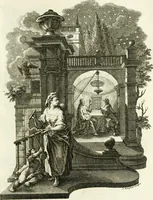 An illustration from Pars I. des berühmten italiänische[n] Ritters Caesaris Ripae, allerley Künsten und Wissenschafften dienlicher Sinnbildern und Gedancken : welchen jedesmahlen eine hierzu taugliche Historia oder Gleichnis beÿgefüget (1758)