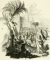 An illustration from Pars I. des berühmten italiänische[n] Ritters Caesaris Ripae, allerley Künsten und Wissenschafften dienlicher Sinnbildern und Gedancken : welchen jedesmahlen eine hierzu taugliche Historia oder Gleichnis beÿgefüget (1758)