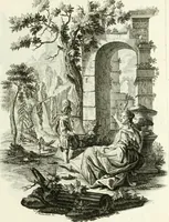 An illustration from Pars I. des berühmten italiänische[n] Ritters Caesaris Ripae, allerley Künsten und Wissenschafften dienlicher Sinnbildern und Gedancken : welchen jedesmahlen eine hierzu taugliche Historia oder Gleichnis beÿgefüget (1758)